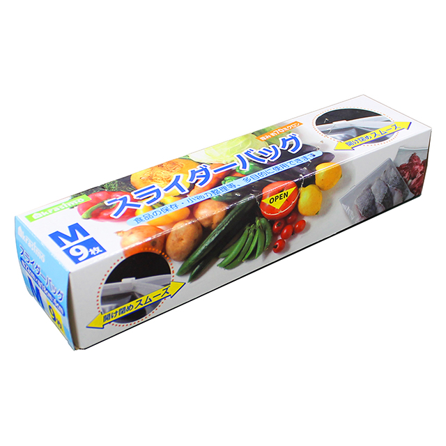 スライダーバッグ マチ付きM