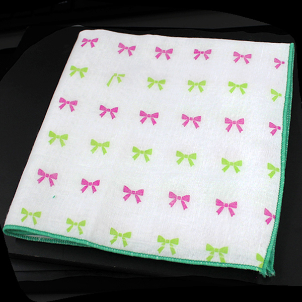 ガーゼハンカチ リボン