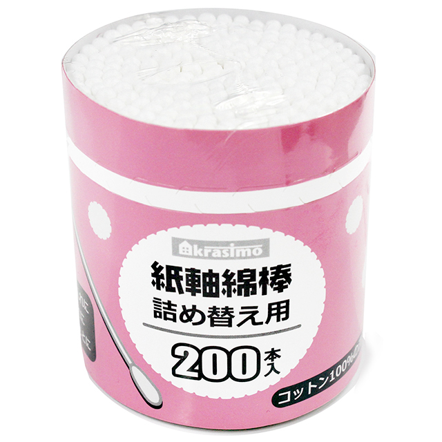 紙軸綿棒200P 詰替え用